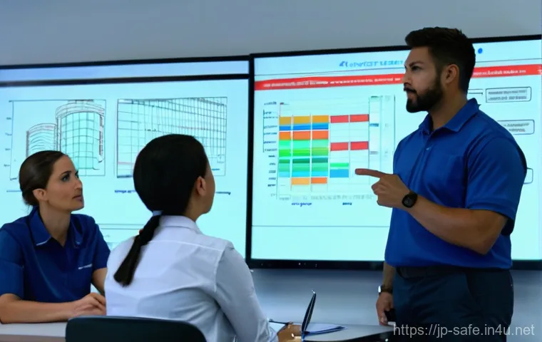 산업안전기사와 공정 안전 보건 시스템 - **An 'age-friendly' industrial workshop or construction site, bathed in bright, even lighting, showc...