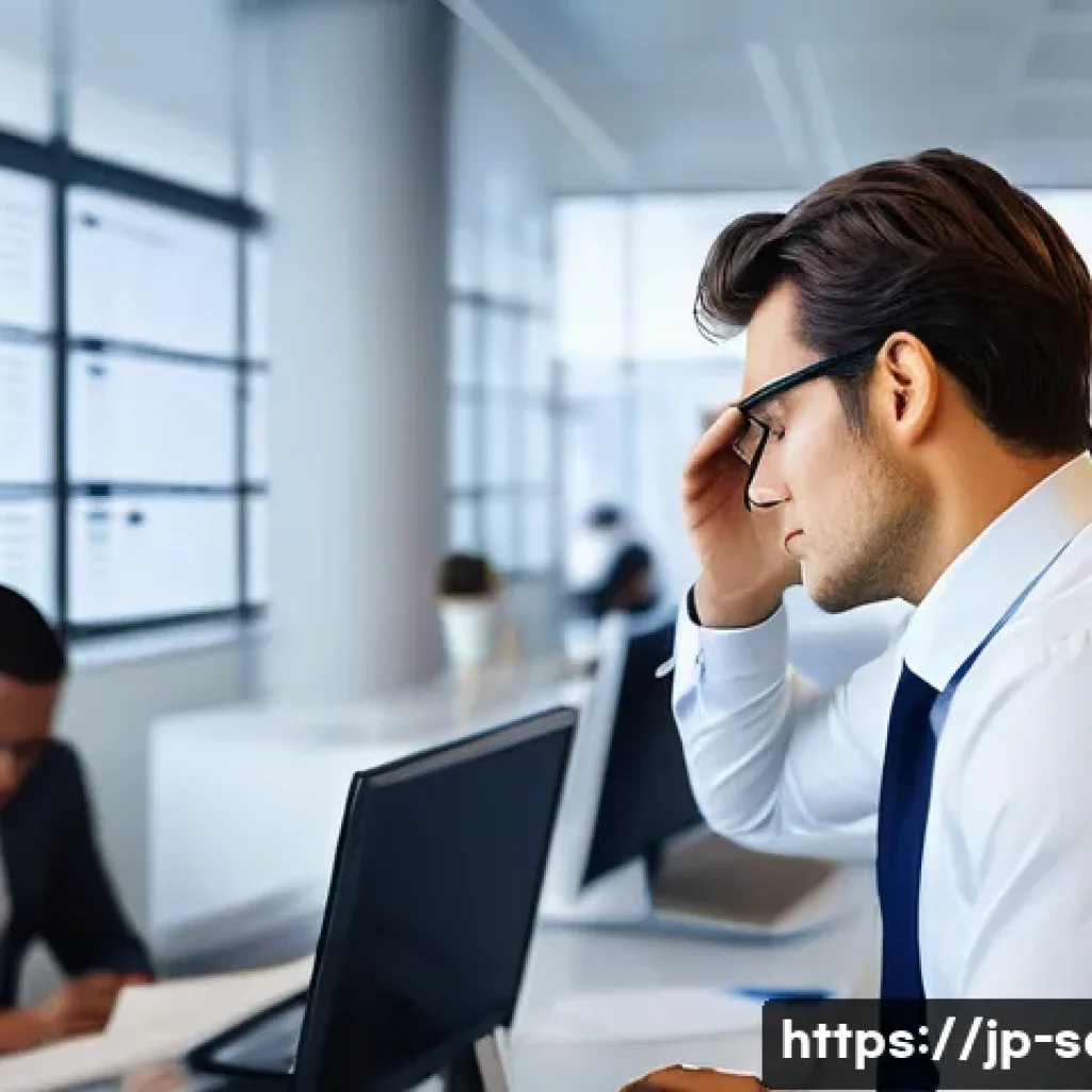 산업안전기사와 안전한 작업 공간 설계 - **Modern Office with Subtle Safety Risks and Behavioral Insights**
    A brightly lit, open-plan mod...