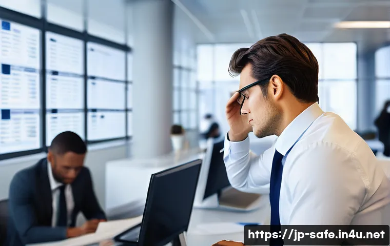 산업안전기사와 안전한 작업 공간 설계 - **Modern Office with Subtle Safety Risks and Behavioral Insights**
    A brightly lit, open-plan mod...