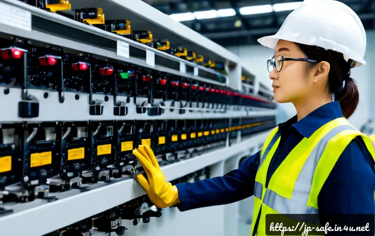 산업안전분야의 여성 전문가 성공 사례 - Photorealistic Japanese woman industrial safety professional in a clean modern manufacturing plant, ...